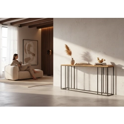 KONSOLA Z DREWNA LITEGO DĄB OLCHA SKD-338